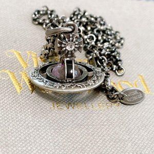 Vivienne Westwood Necklace Small Orb Amethyst necklace